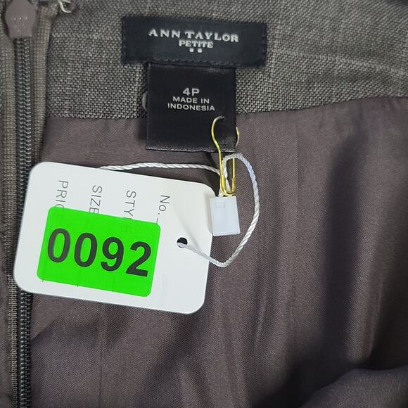 Ann Taylor women's plaid skirt suit skirt 4P Academia Dog Show suit Classic - Picture 8 of 10